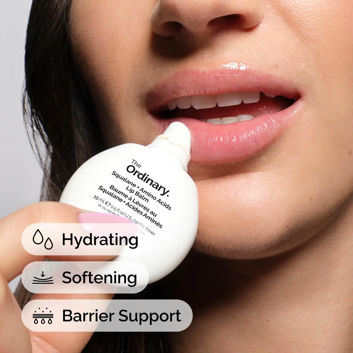 The Ordinary Squalane + Amino Acids Hydrating Lip Balm | Nourishes Lips, Elbows & Cuticles, 0.5 Fl Oz - view 4