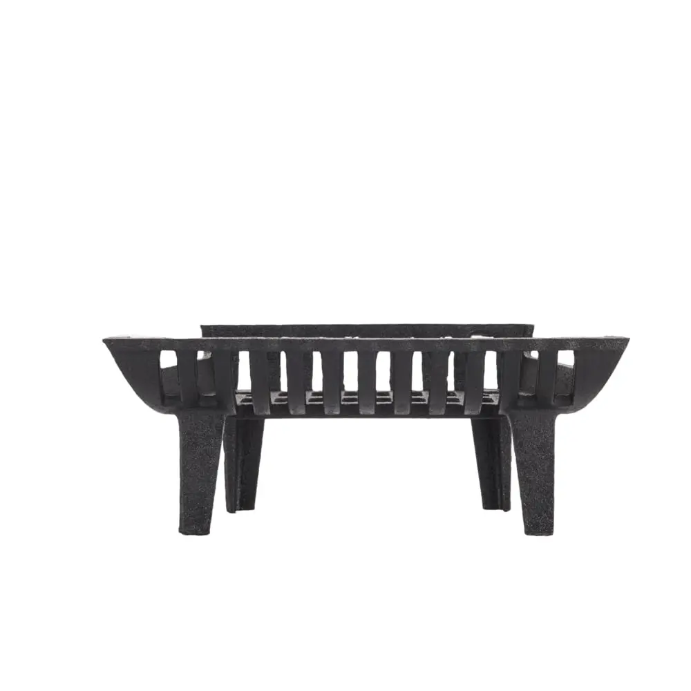 Flame Genie Heavy-Duty Cast Iron Fireplace Grate, 17" | 4" Clearance for Efficient Wood Burning - view 2