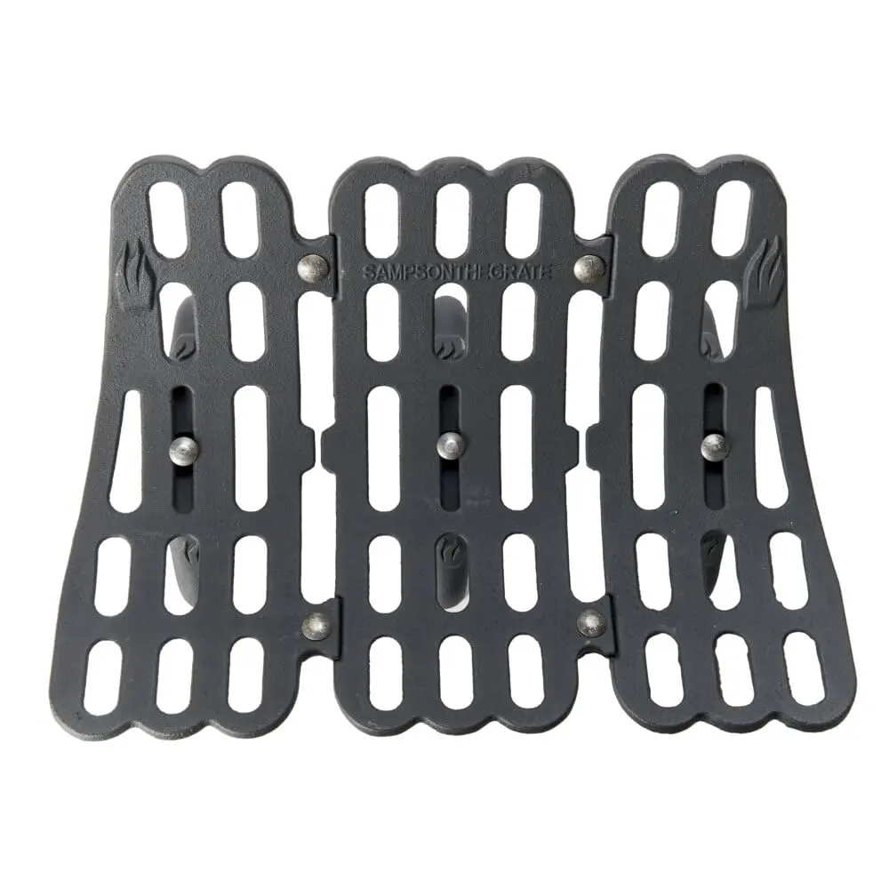 Flame Genie Fireplace Grate 22" | Self-Feeding Cast Iron for Wood Burning Fireplace - view 3