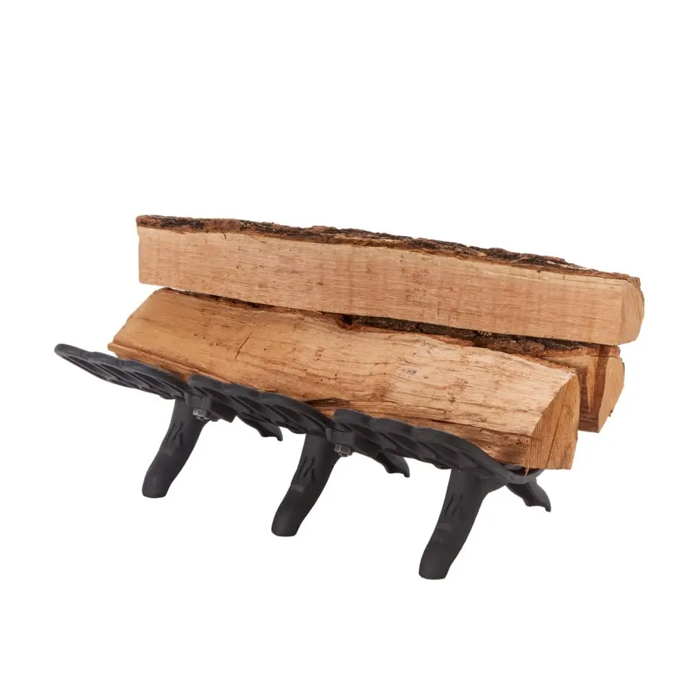 Flame Genie Fireplace Grate 22" | Self-Feeding Cast Iron for Wood Burning Fireplace - view 4