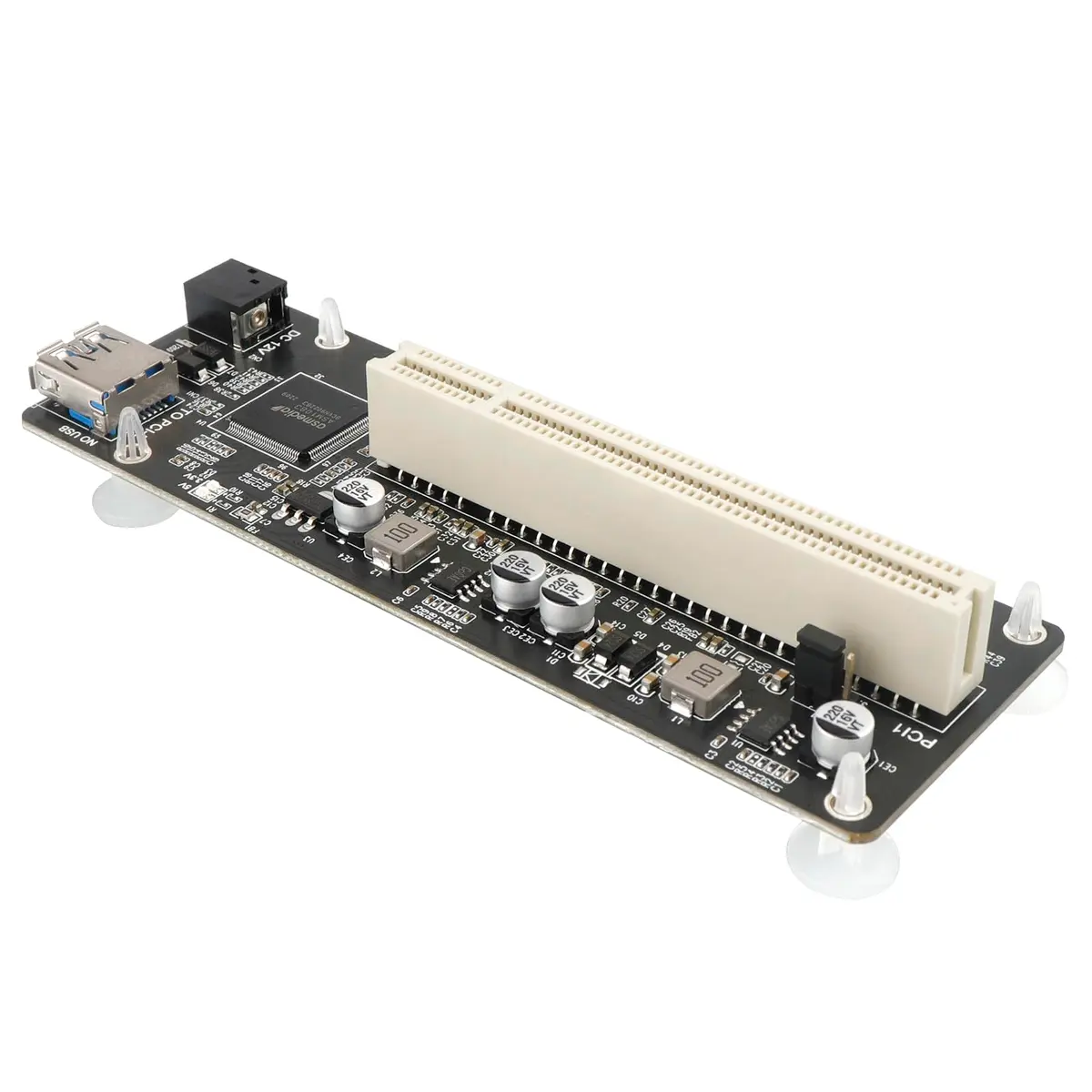 Trotwei Blue PCIe to PCI Adapter Card with Bracket, 120mm Mini PCB | Industrial-Grade Stability - view 3