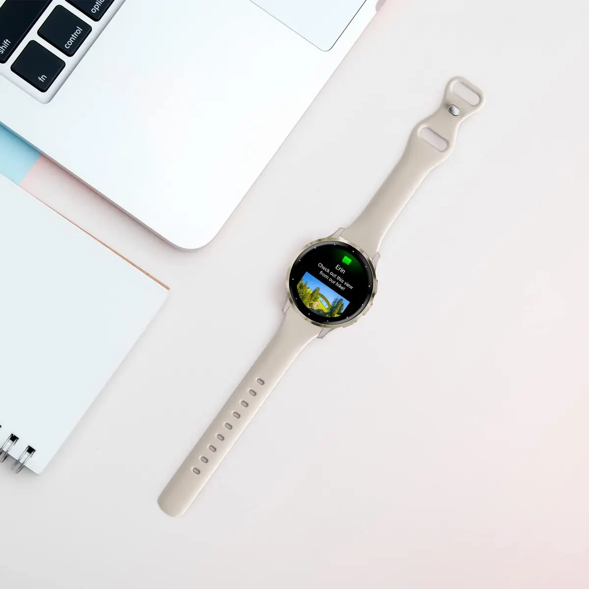 TUCOMO Slim Silicone Watch Band 18mm | Compatible with Garmin Venu 3S/4S, Vivoactive 4S, Forerunner 255s/265S | Soft Narrow Sport Replacement Strap for Women Men - view 6