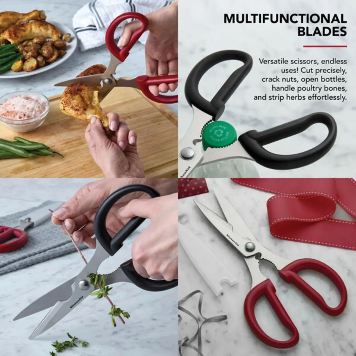 KitchenAid Black Multipurpose Shear Set, 2-Pack: Nutcracker & Bottle Opener Included - view 4