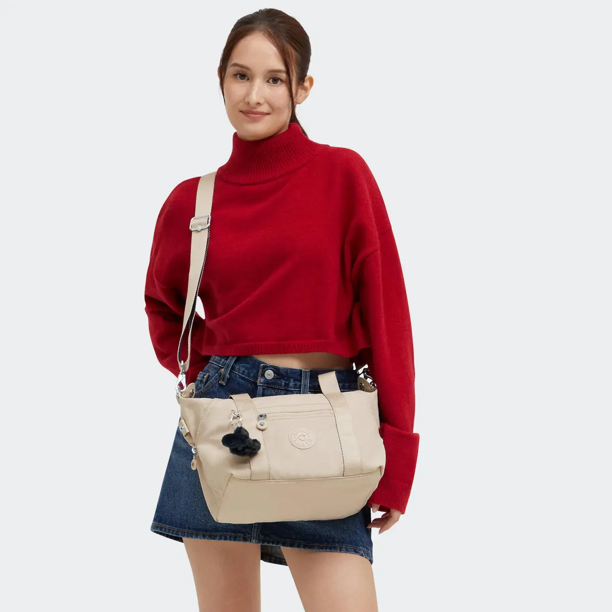 Kipling Womens Art Mini Tote Bag, Lightweight Small Weekender, Nylon Travel Handbag - view 5