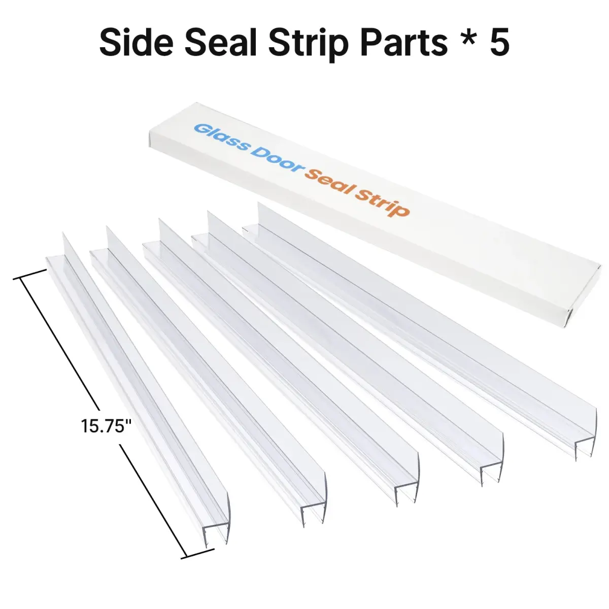 AmazerBath Shower Door Seal Strip 78.75 inches (6.56 ft) | Prevents Water Leaks - view 2