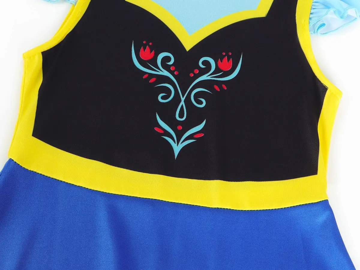 WonderBabe Snow Queen Princess Costume Girls 5-6 Years | Vibrant Halloween Dress - view 5