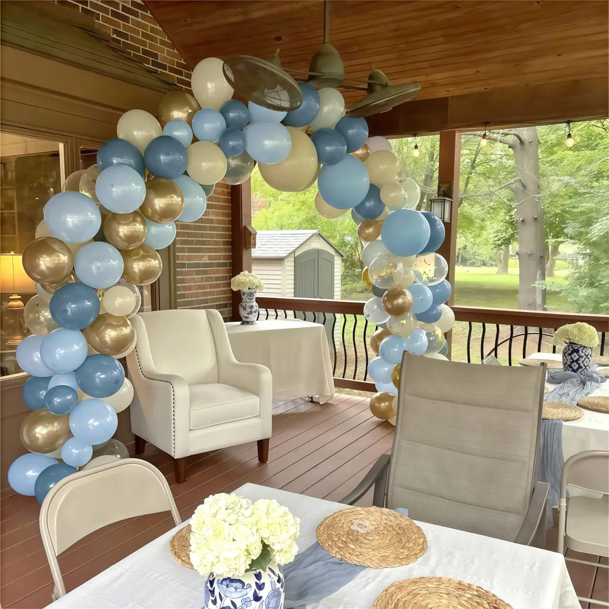 HILAVO Dusty Blue Balloon Set 60Pcs 12 Inch | Assorted Colors Balloon for Parties - view 4
