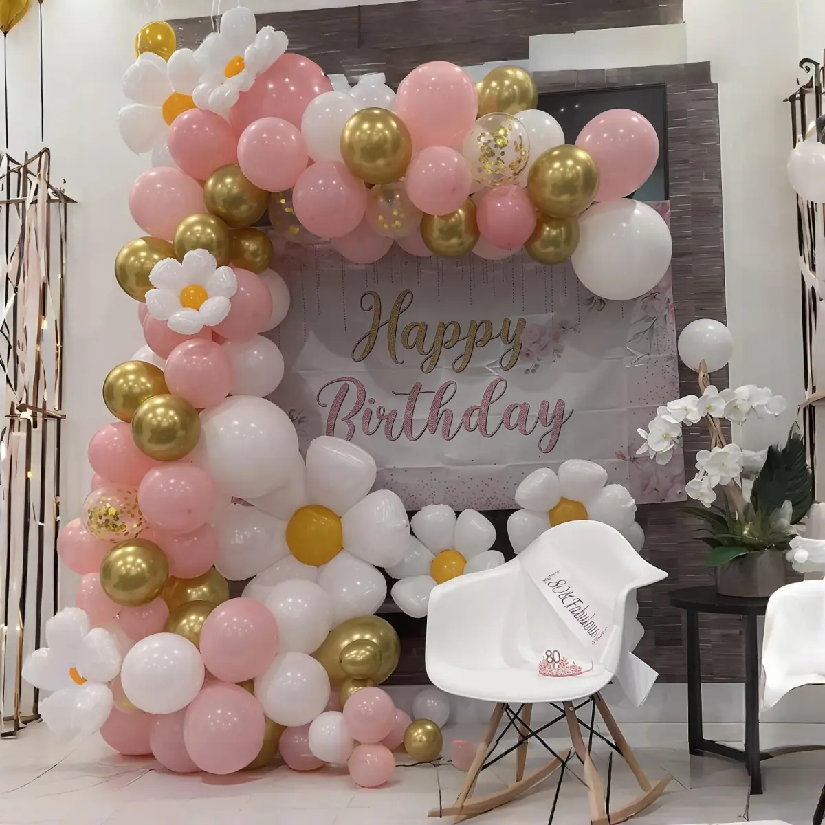 HILAVO Pink Gold Balloons Set 60Pcs 12 Inch | Assorted Colors Balloon Value Pack - view 3