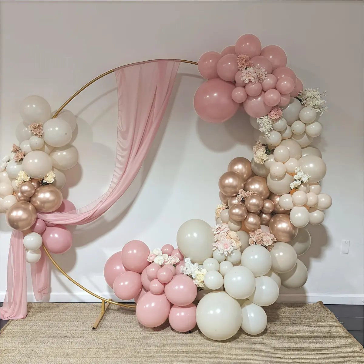 HILAVO Dusty Pink Balloons 60 Pcs 12 Inch | Assorted Colors for Birthday Decorations - view 7