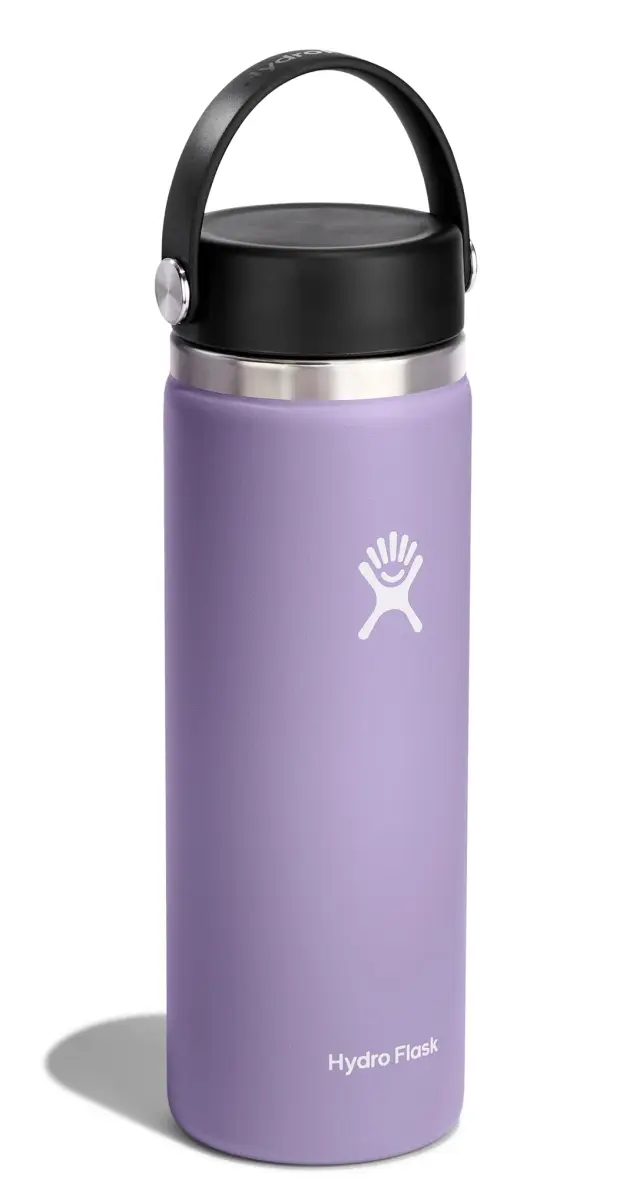 Hydro Flask 20 Oz Wide Mouth Flex Cap Bottle Moonshadow | Insulated Stainless Steel Hydration - view 2