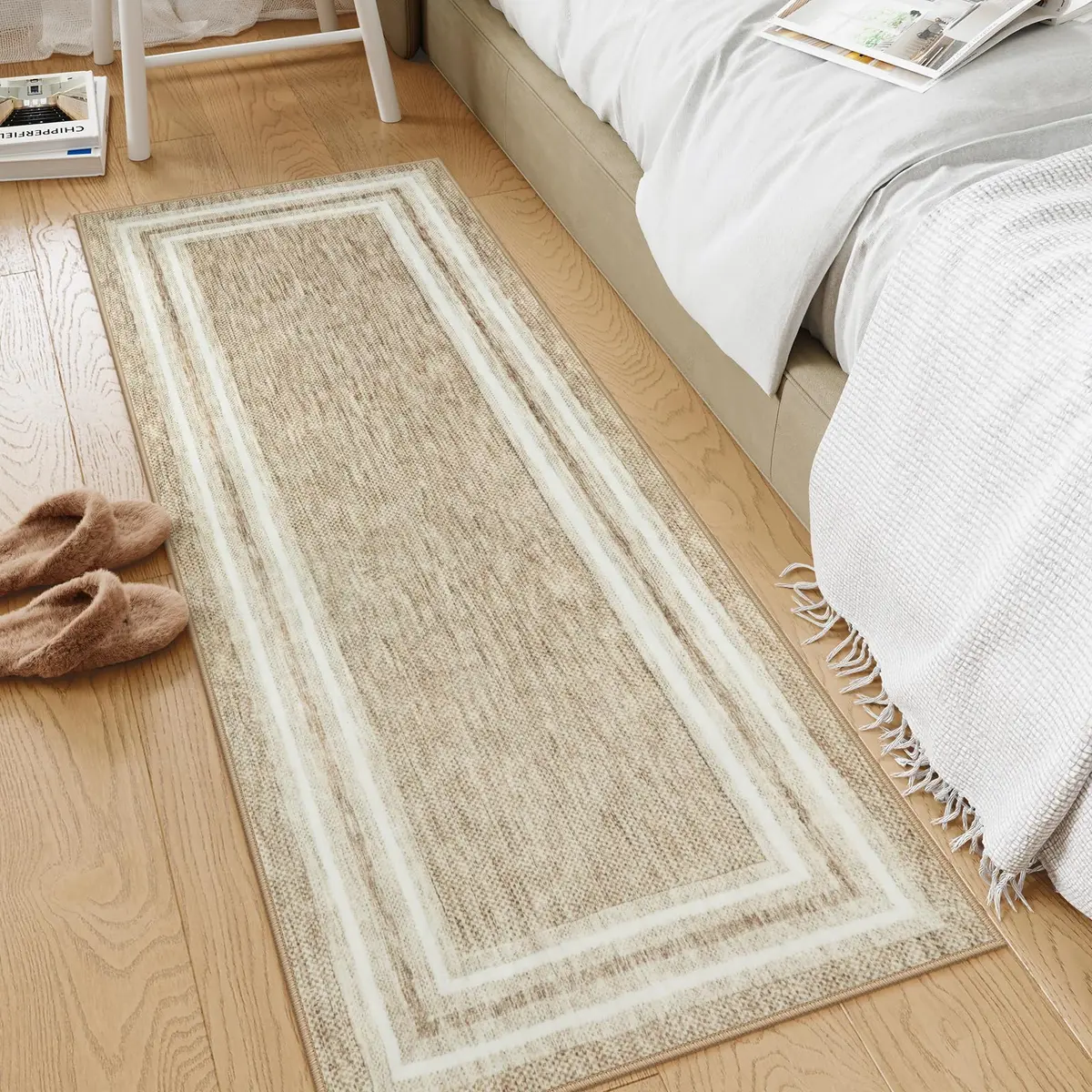 OJIA 2'x5' (61cm x 152cm) Runner Rug | Machine Washable Non-Slip Polyester Hallway Carpet - view 7