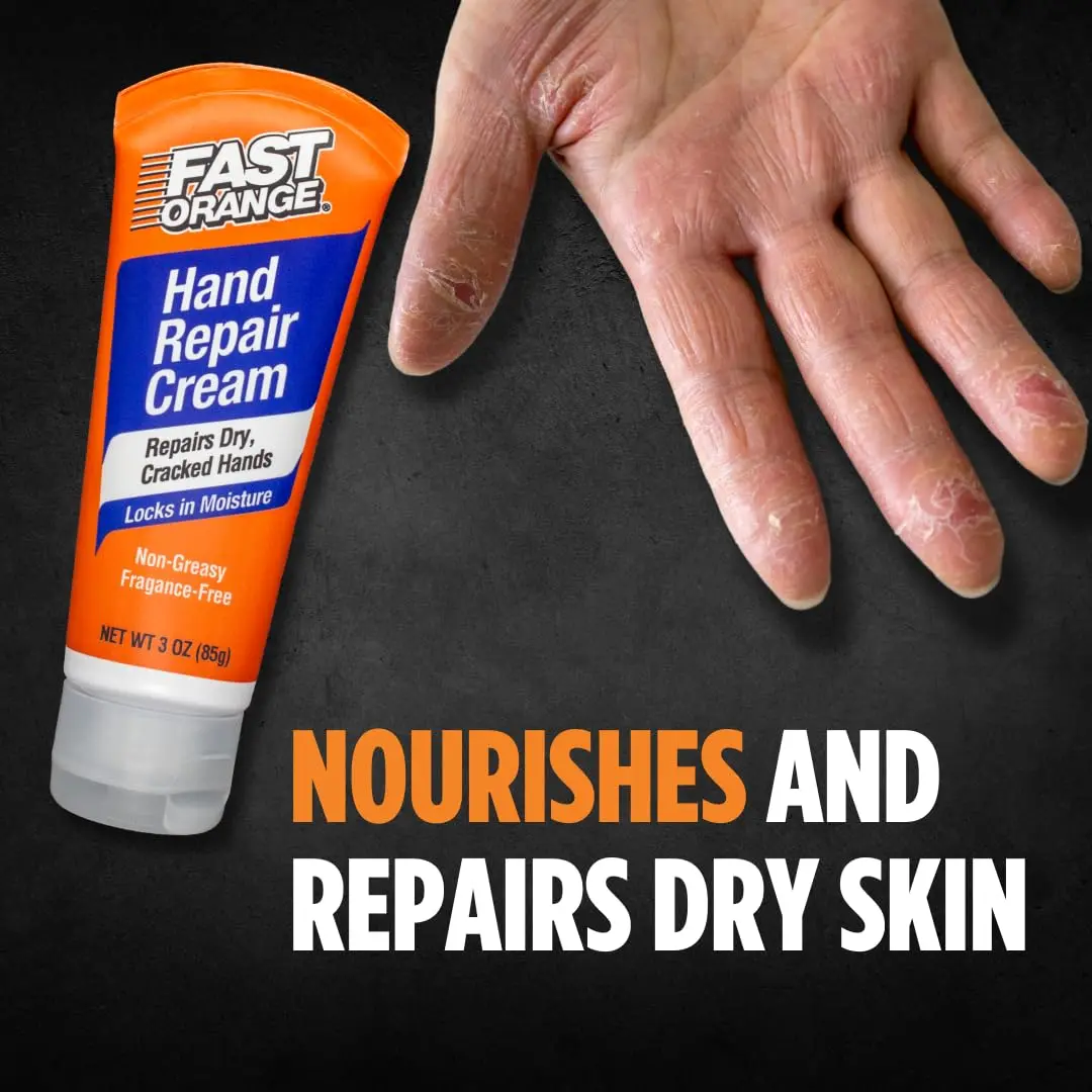 Fast Orange Hand Repair Cream 89ml (3 Fl Oz) | Repairs Dry Cracked Hands After Heavy-Duty Work - view 4