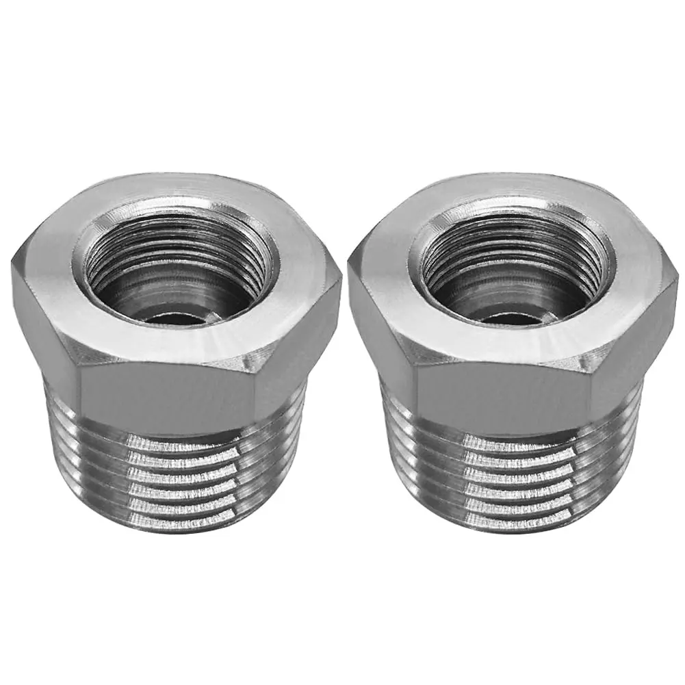 beduan 3/8" Comp Female to 1/2" G Male Stainless Steel Water Line Adapter Set (2-Pack) | Connects Old Shutoff Valves to Modern Faucet Supply Lines - main product image