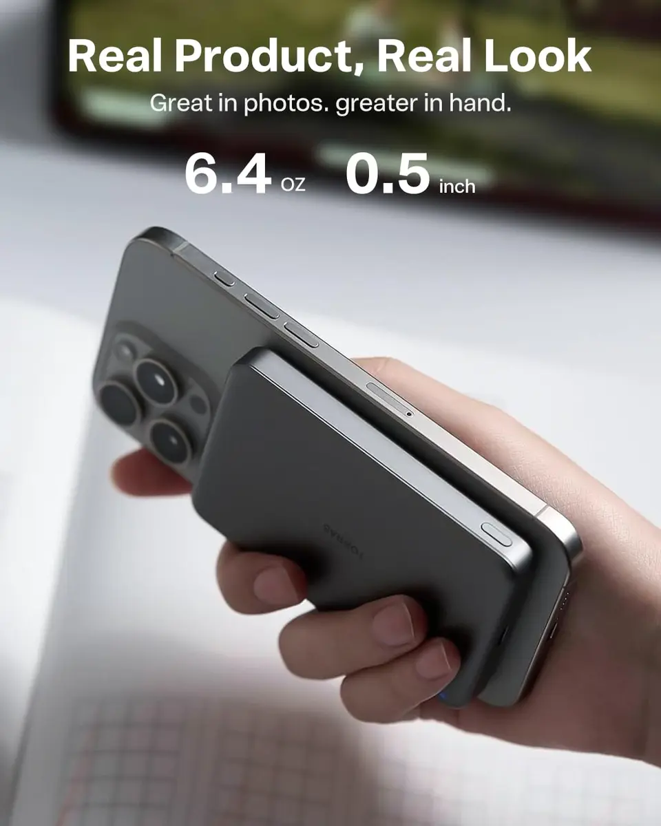 TORRAS MiniMag Power Bank 10,000mAh | Ultra-Slim Magnetic Wireless Portable Charger for iPhone - view 9