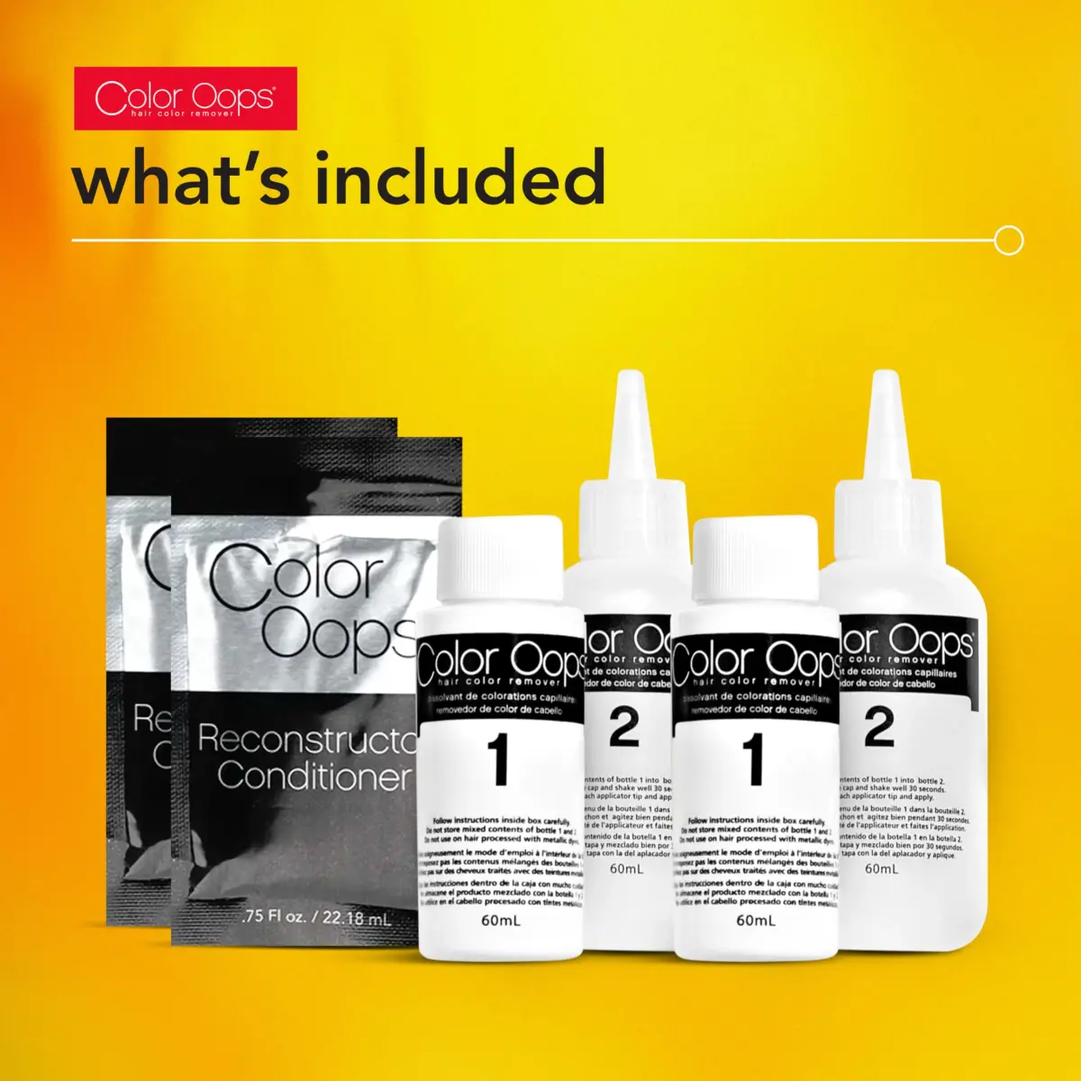 Color Oops Extra Conditioning Hair Color Remover & Conditioner Bundle 2 Pack | Safely Removes Permanent & Semi-Permanent Dye - view 2