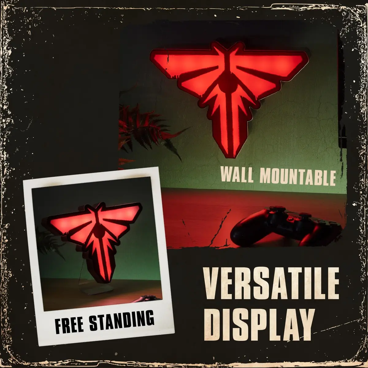 Paladone The Last of Us Firefly Logo Light | Neon Nightlight & Decor, 27.5cm, Multicolor - view 2