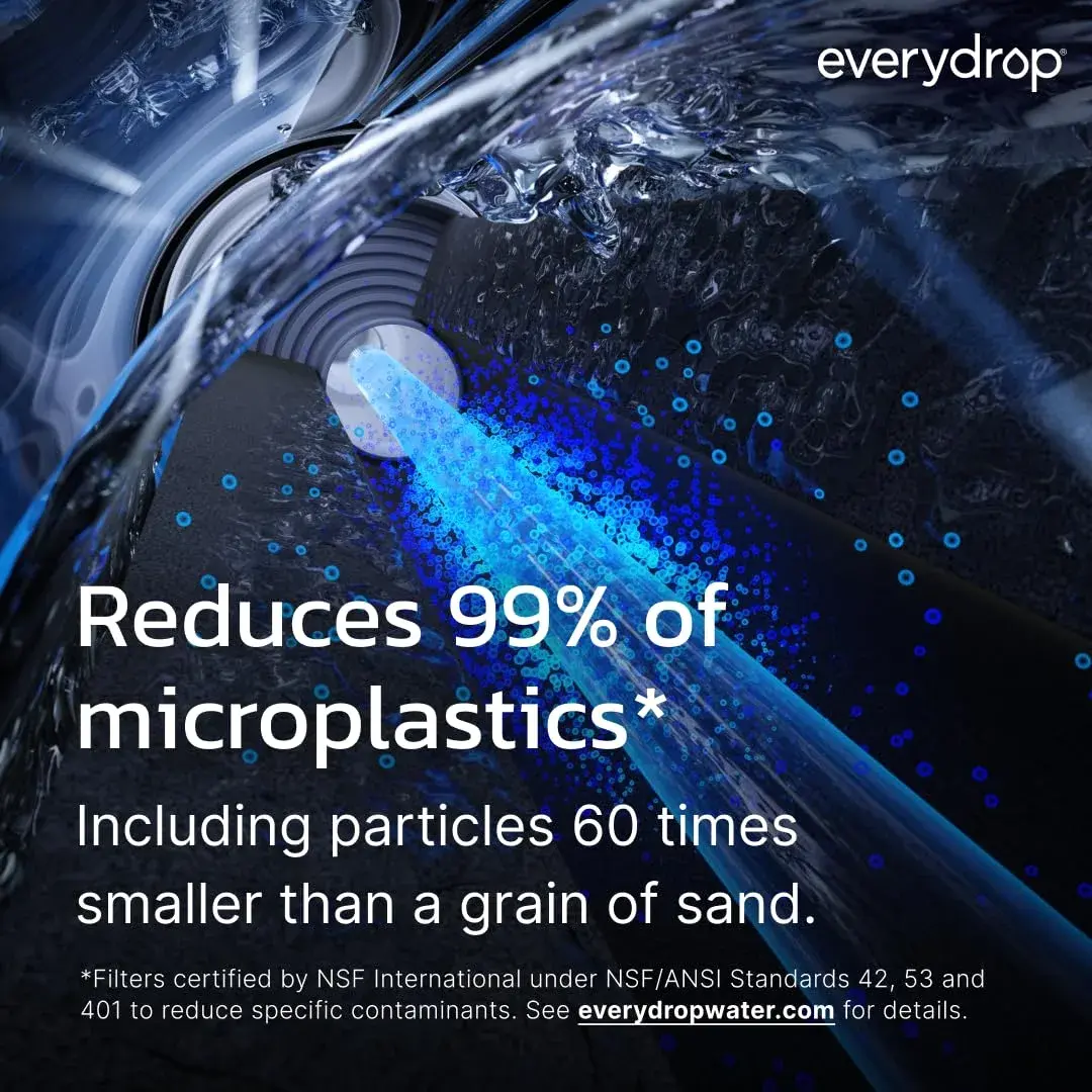 everydrop by Whirlpool Refrigerator Water Filter A EDRARXD1 220V Compatible 1-Pack | NSF Certified to Reduce 75 Contaminants - view 4