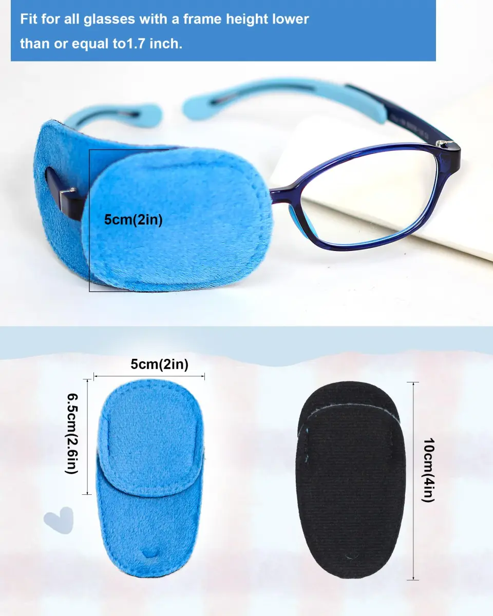 VEEJION 6PCS Eye Patches for Glasses | Medical Lazy Eye Treatment for Left & Right Eyes - view 2