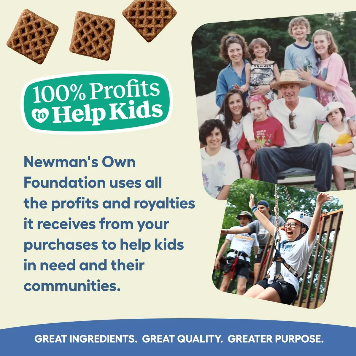 Newman's Own Chicken Recipe Woofles Waffle Dog Treats 10 oz | Wholesome U.S. Chicken Dog Snacks - view 4