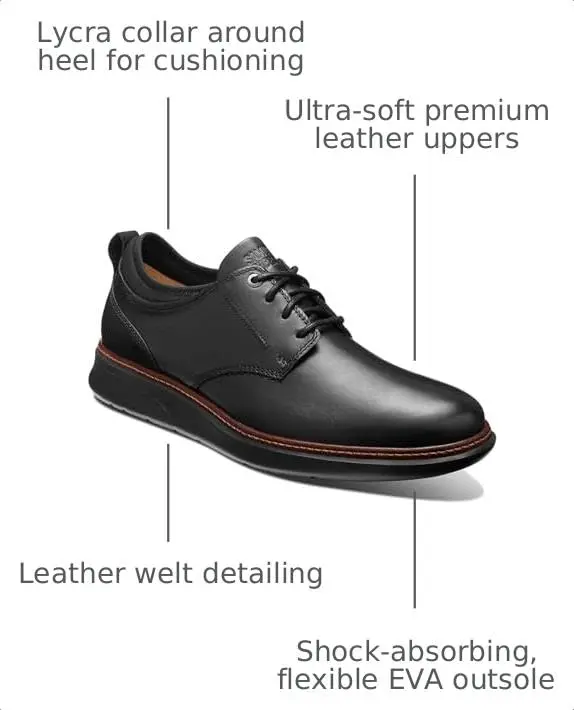Samuel Hubbard Men's Rafael Lace-Up Shoes 11.5 Medium | Handcrafted Portugal, Casual & Business Hybrid - view 4