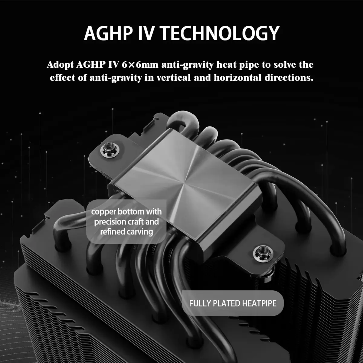 Thermalright Peerless Assassin 120 SE Black CPU Cooler, 6 Heat Pipes, Dual Towers & PWM Fans | LGA1700/AM5 Compatible - view 2