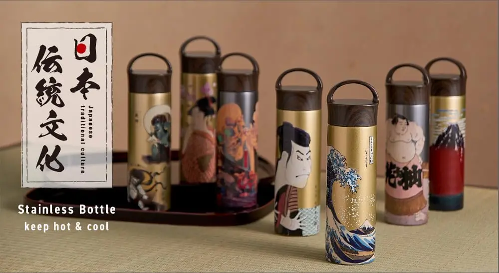Reach Will Vacuum Flask 400 ml | Japanese Traditional Culture Stainless Steel Mug Bottle - view 6