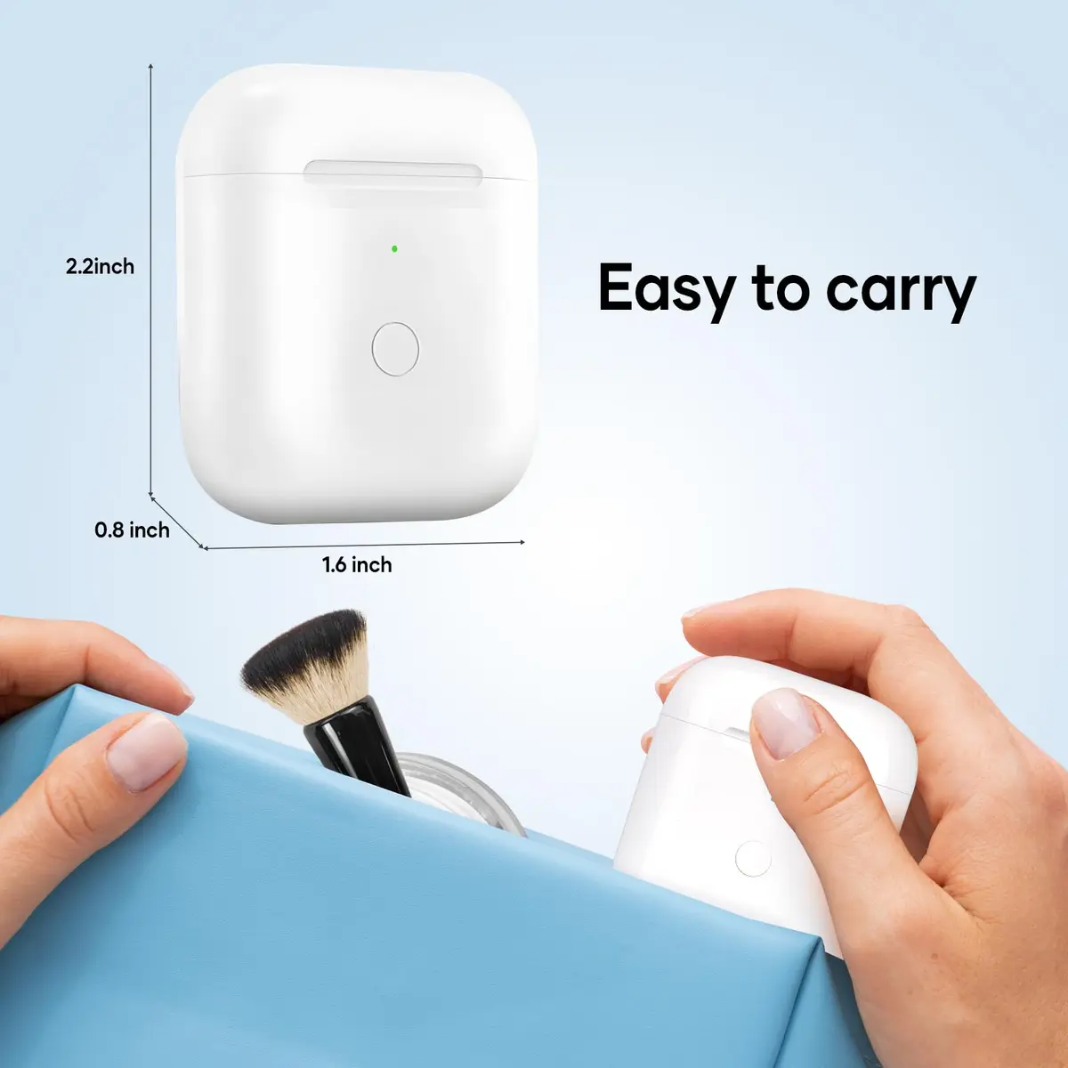 NOCRLG Replacement Charging Case for AirPods 1st & 2nd Gen 550mAh | Wireless Charging & Bluetooth Sync - view 5