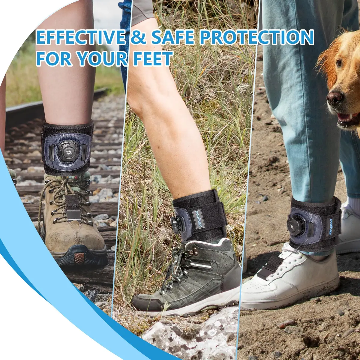 joingood AFO Foot Drop Brace with Reel-Adjust Dorsiflexion Assist L/XL (35cm Calf Circumference) | FDA Approved Orthopedic Brace for Walking Support - view 5