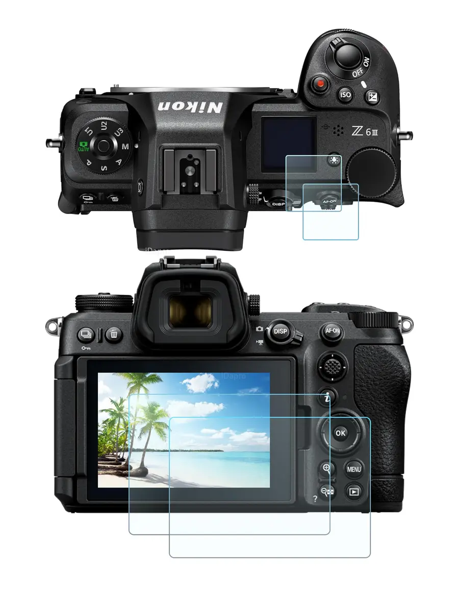 iDaPro Tempered Glass Screen Protector for Nikon Z6 III (2+2 Pack) | 9H Hardness, Anti-Scratch, Anti-Bubble - main product image