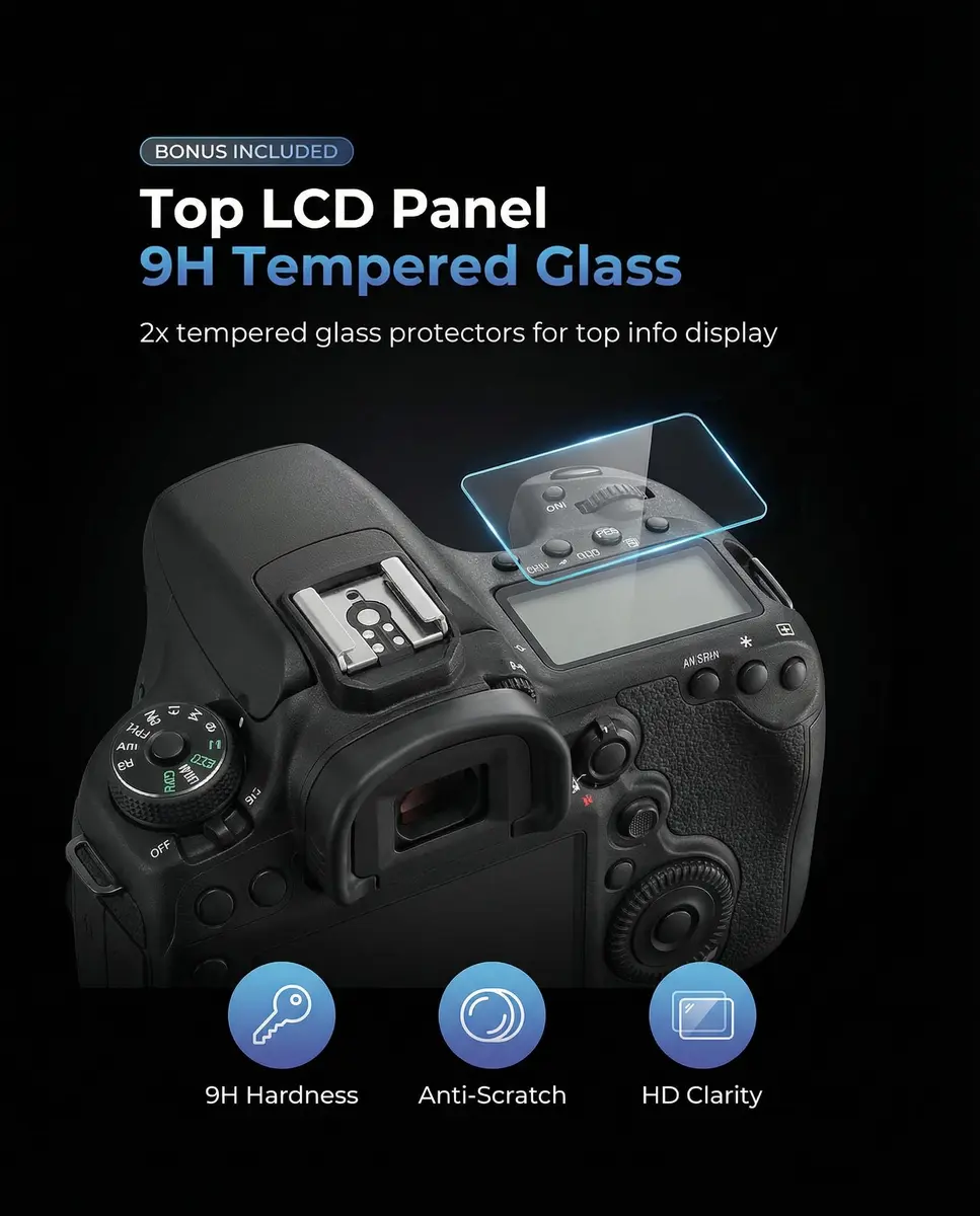 iDaPro Tempered Glass Screen Protector for Nikon Z6 III (2+2 Pack) | 9H Hardness, Anti-Scratch, Anti-Bubble - view 4