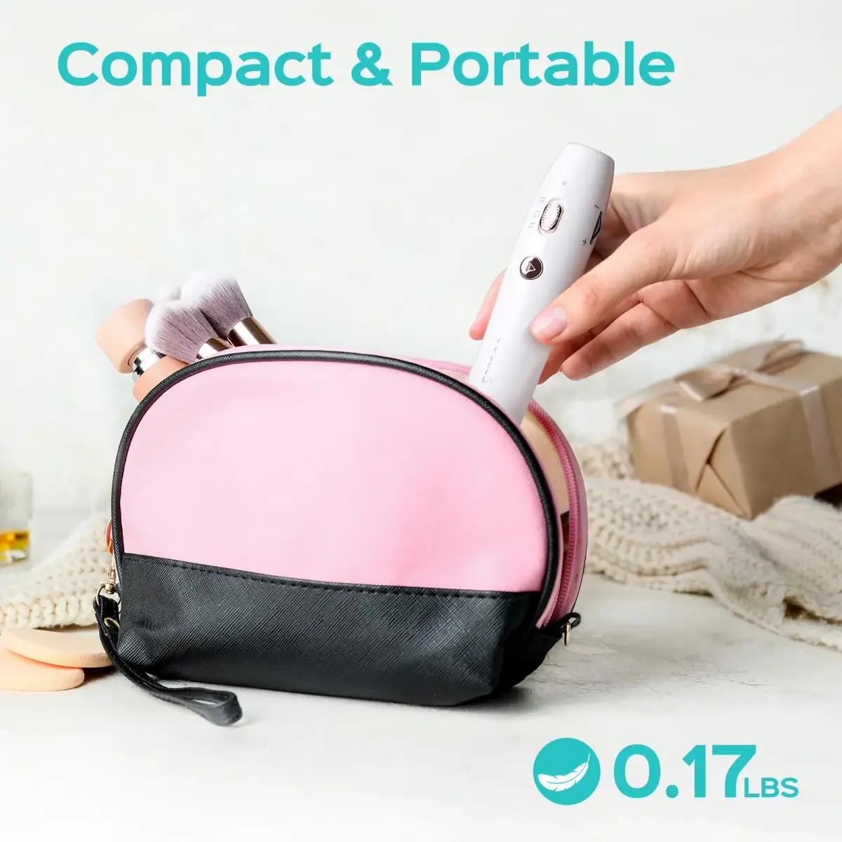COSLUS Cordless Electric Nail Drill Machine White | Stepless Speed Knob for Acrylic Gel Dip Powder Polish, Professional Portable Manicure Pedicure Kit Rechargeable (5V Input, 6 Hours Use) - view 6