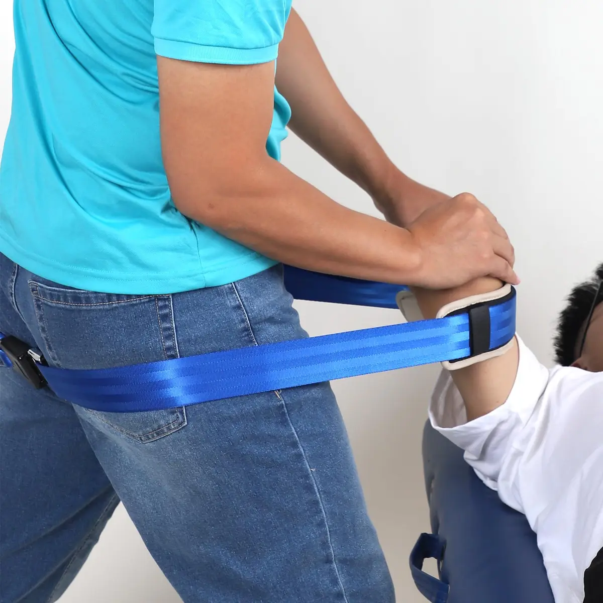 Lewitools Mobilization with Movement (MWM) Belt with Adjustable Pad 2.44 m (8 ft) | Physical Therapy Strap for Joint Mobility - view 7