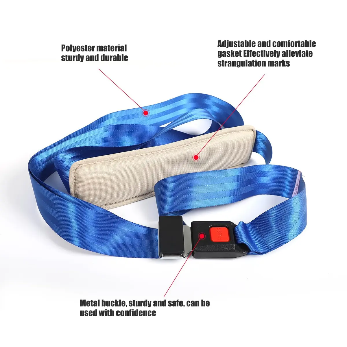 Lewitools Mobilization with Movement (MWM) Belt with Adjustable Pad 2.44 m (8 ft) | Physical Therapy Strap for Joint Mobility - view 3