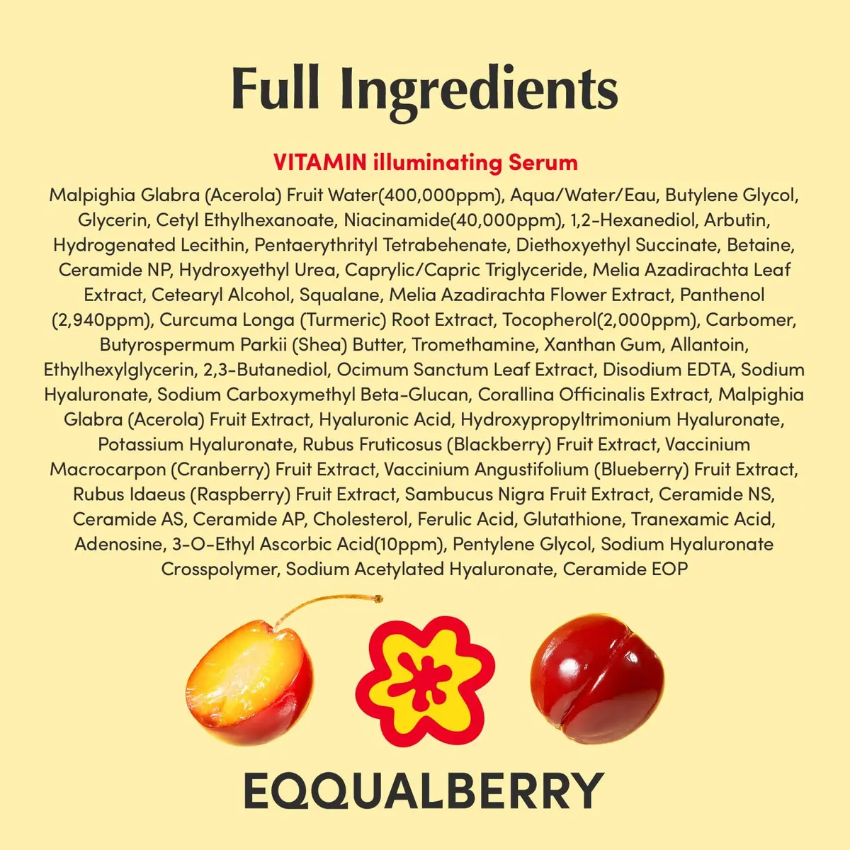 EQQUALBERRY Vitamin Illuminating Serum 30ml (1.01 fl oz) | Niacinamide 4% & TXA for Face Glow - view 9