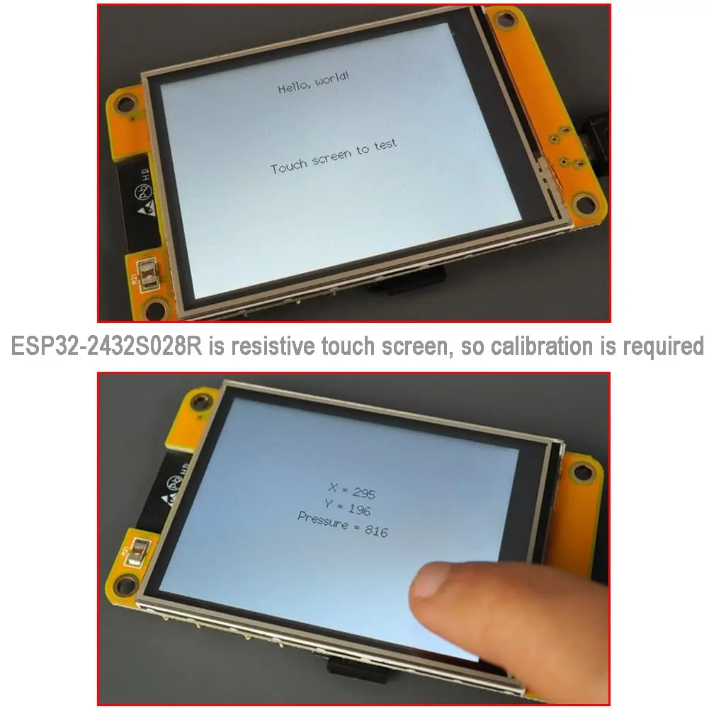 DIYmalls 2.8 inch ESP32-2432S028R Display Resistive Touchscreen LCD + Case | 320x240 TFT with 5V Power - view 6