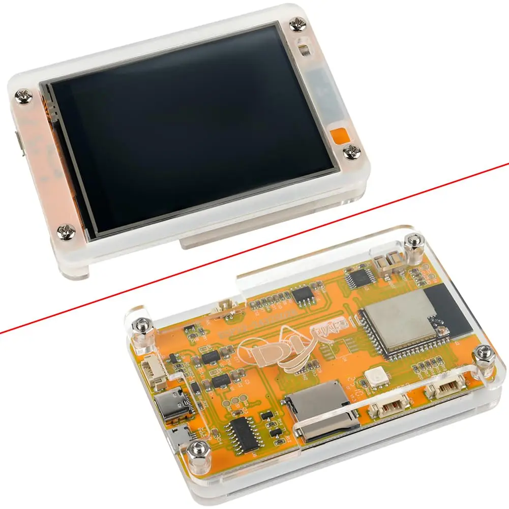 DIYmalls 2.8 inch ESP32-2432S028R Display Resistive Touchscreen LCD + Case | 320x240 TFT with 5V Power - view 2