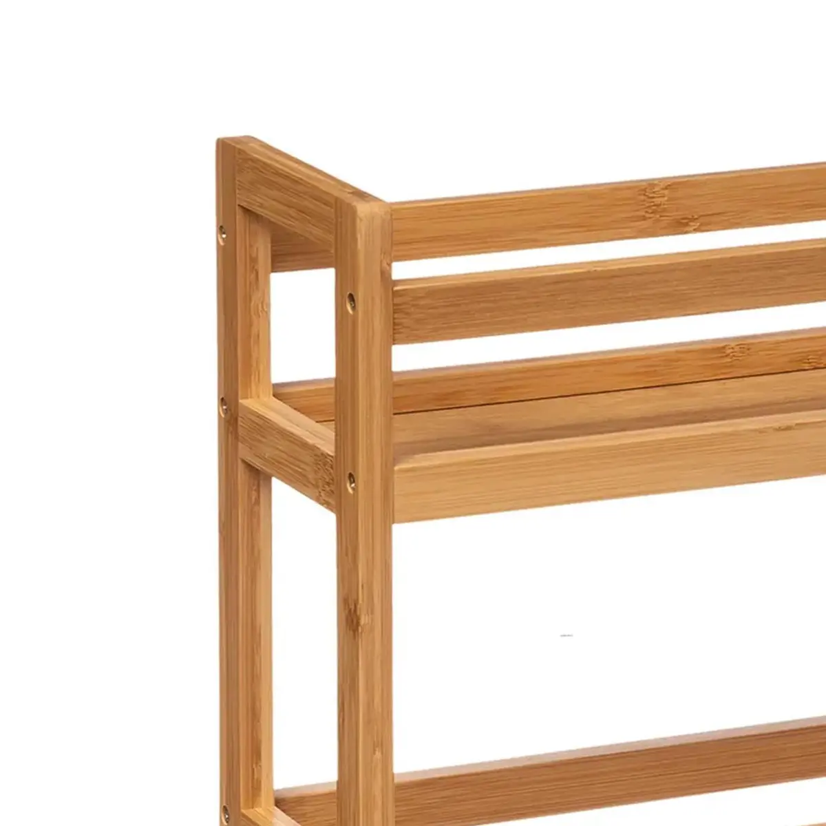 WELL HOME MOBILIARIO & DECORACIÓN Auxiliary Trolley with 3 Levels Wheels, Bamboo Kitchen Cart, Space Saving, 74.5cm - view 9