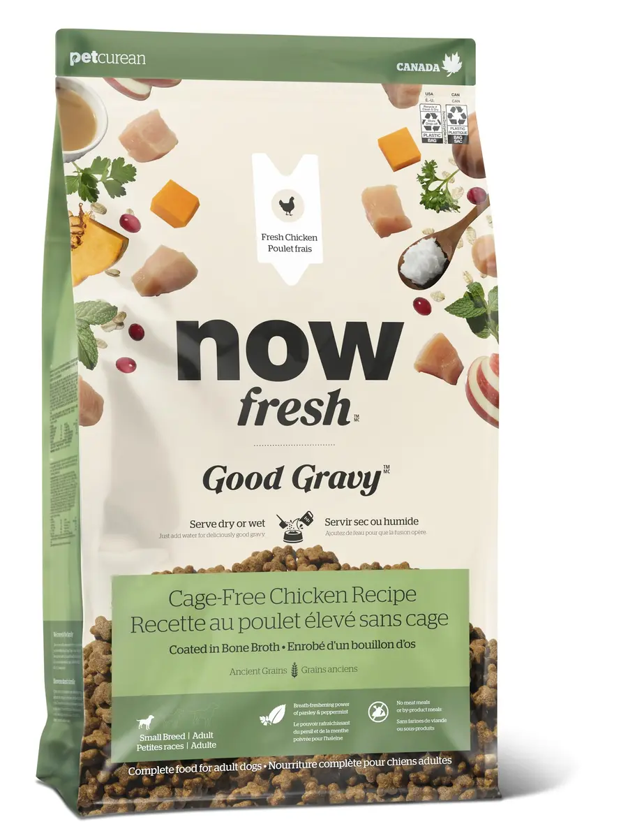 Now Fresh Good Gravy Small Breed Adult Dry Dog Food, Chicken, 12 lb | Supports Digestion & Weight Management - main product image