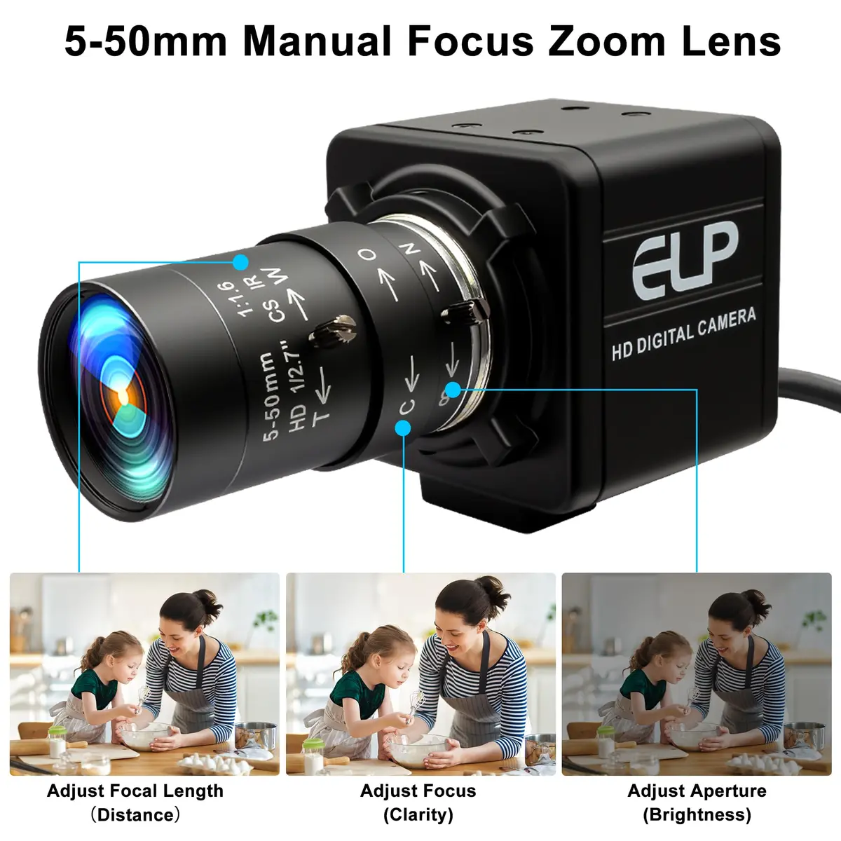 MMlove 8MP USB Camera 10X Optical Zoom | 30fps High Speed Support for PC & Mobile - view 3