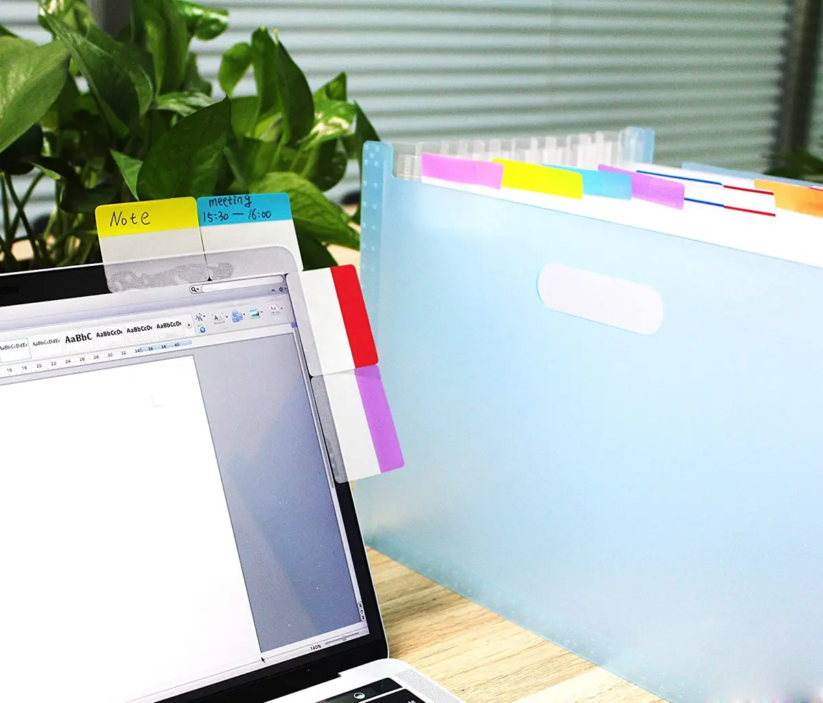 ELII 900 Pcs 2 Inch Sticky Index Tabs & 100 Pcs 0.5 Inch Tabs | Writable, Repositionable, 10 Neon Colors - view 6