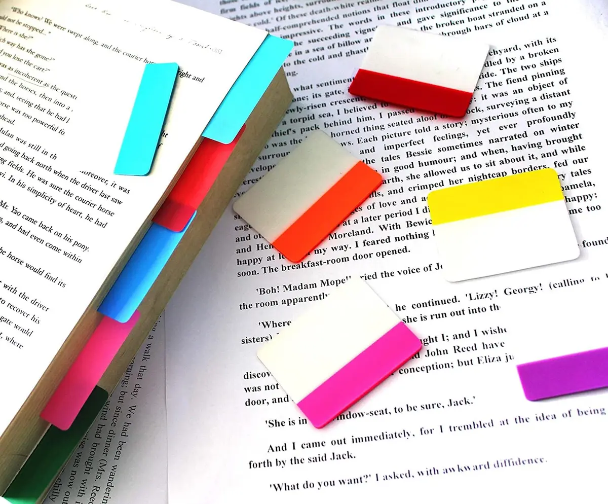 ELII 900 Pcs 2 Inch Sticky Index Tabs & 100 Pcs 0.5 Inch Tabs | Writable, Repositionable, 10 Neon Colors - view 9