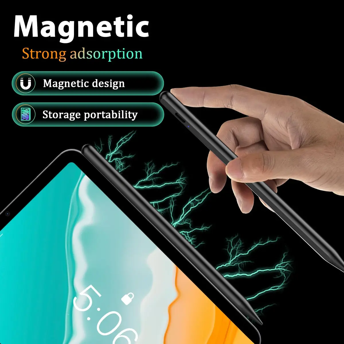 CMARS Stylus Pen for Android/Samsung A11+/A9+ | Universal Android & iPhone Compatibility, 16.5cm, Black - view 6