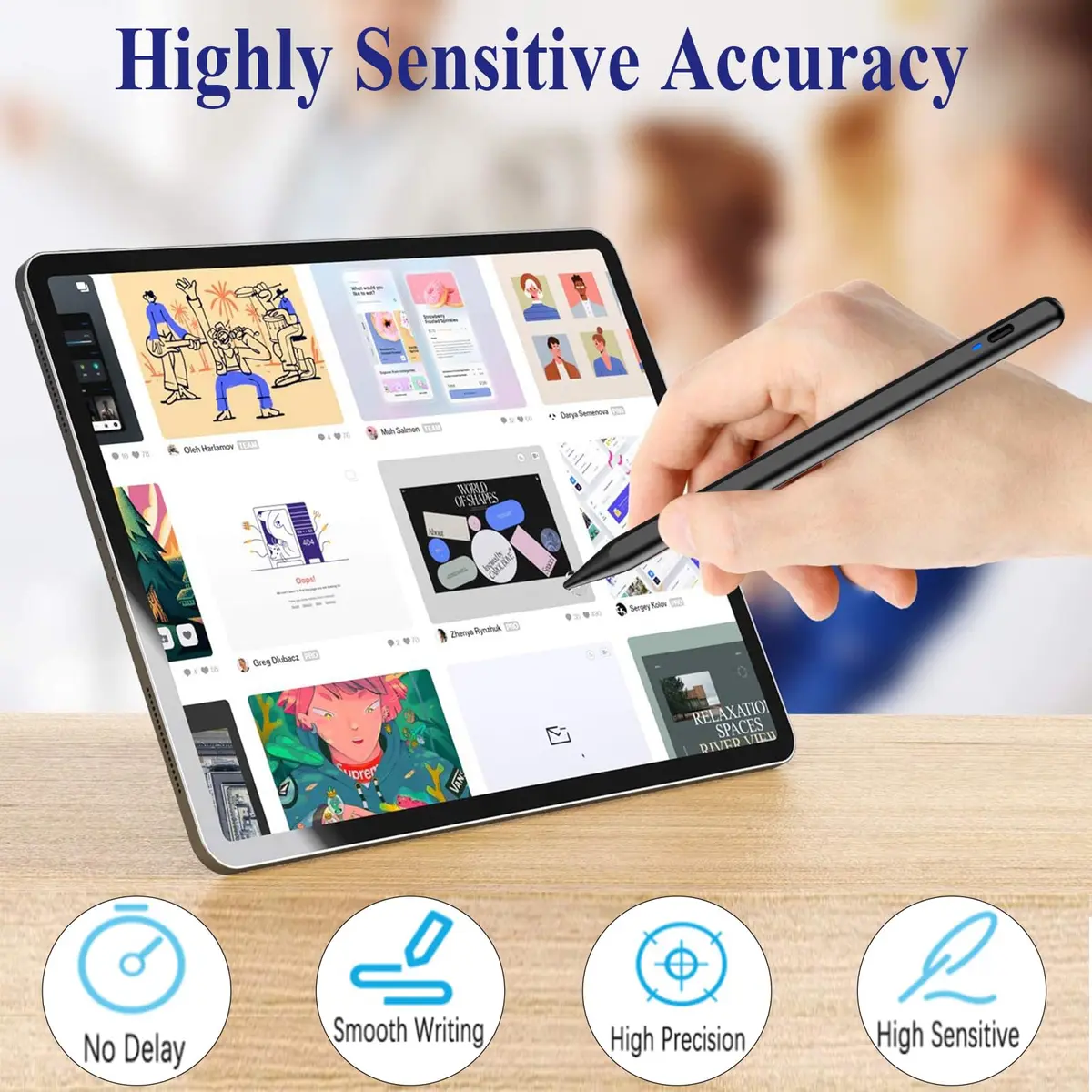 CMARS Stylus Pen for Android/Samsung A11+/A9+ | Universal Android & iPhone Compatibility, 16.5cm, Black - view 7