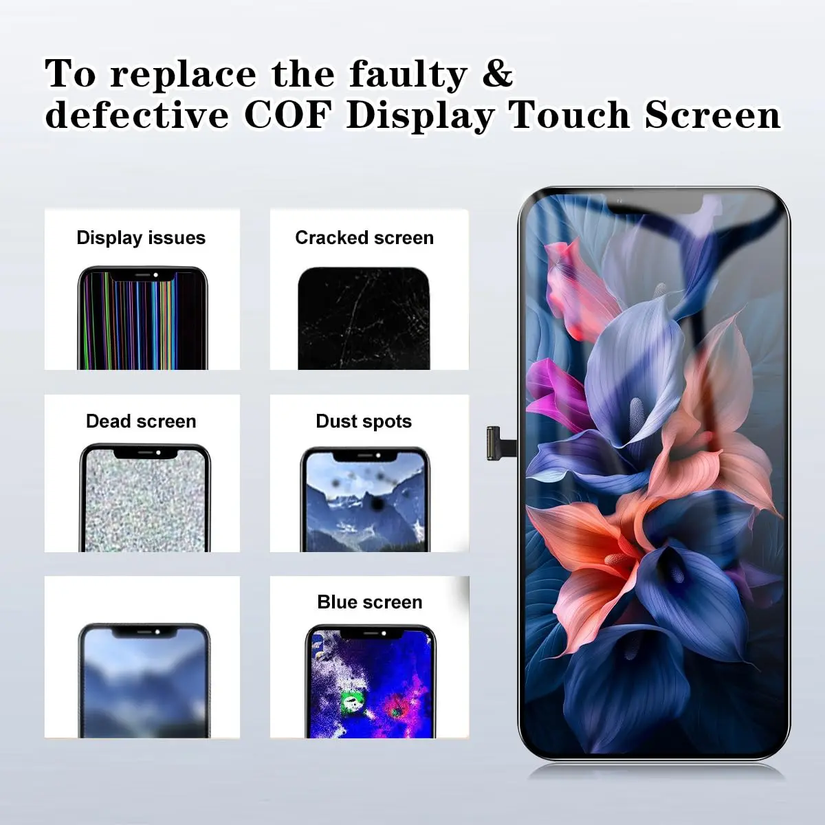 SIMDOG iPhone 13 Pro Max Screen Replacement Kit,6.7" Full HD | Compatible with A2484, A2641, A2644, A2645, A2643 - view 6