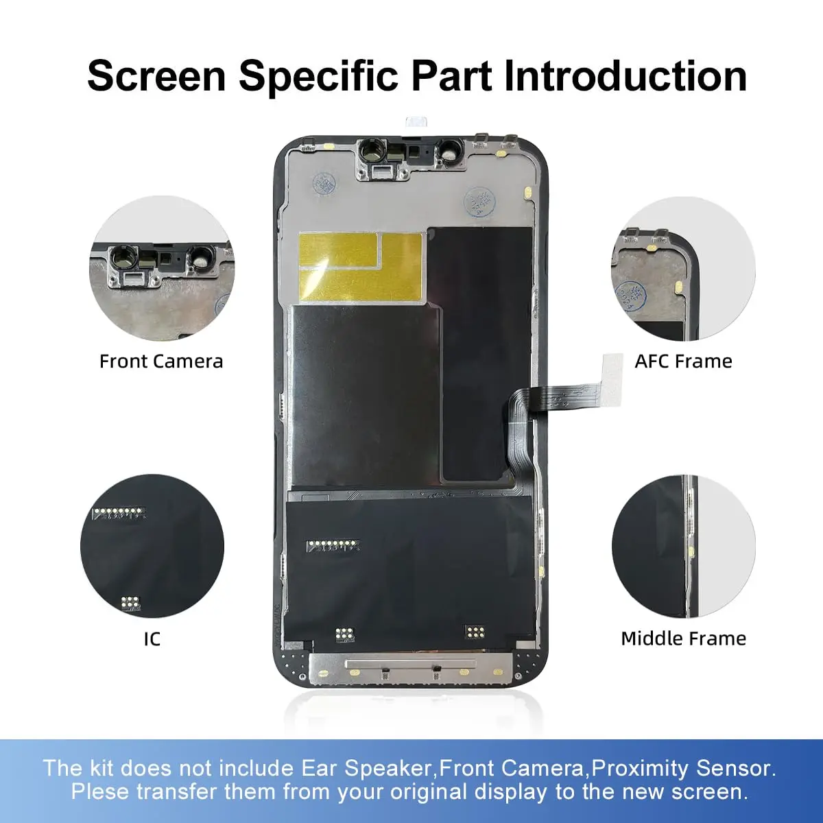 SIMDOG iPhone 13 Pro Max Screen Replacement Kit,6.7" Full HD | Compatible with A2484, A2641, A2644, A2645, A2643 - view 7