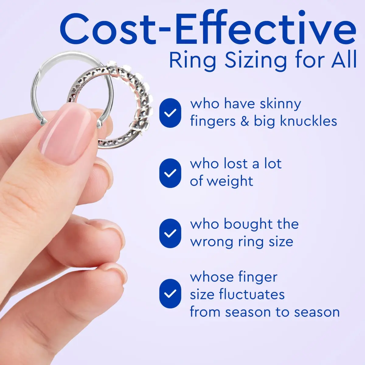 5 STARS UNITED Ring Sizers for Loose Rings - 15-Piece Kit with US Sizes 1-17 Gauge & Adjusters | Secure Fit for All Rings - view 6