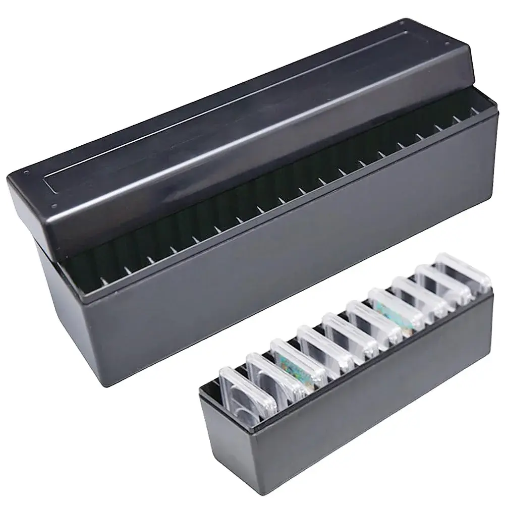 Ettonsun 20-Slot Coin Slab Storage Box 255g (9 oz) | Holds NGC, PCGS, PMG Slabs Securely - main product image