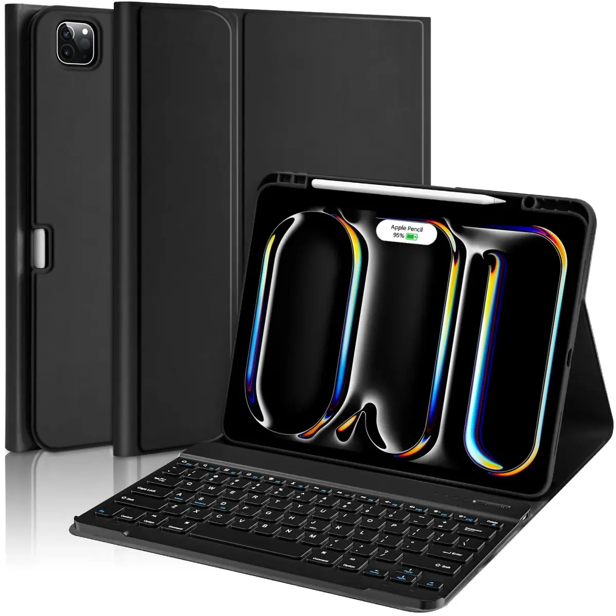 aMZCaSE Magnetic Keyboard Case for iPad Pro 13" (M5/M4) 2024-2025 | Detachable Folio with Pencil Holder - main product image