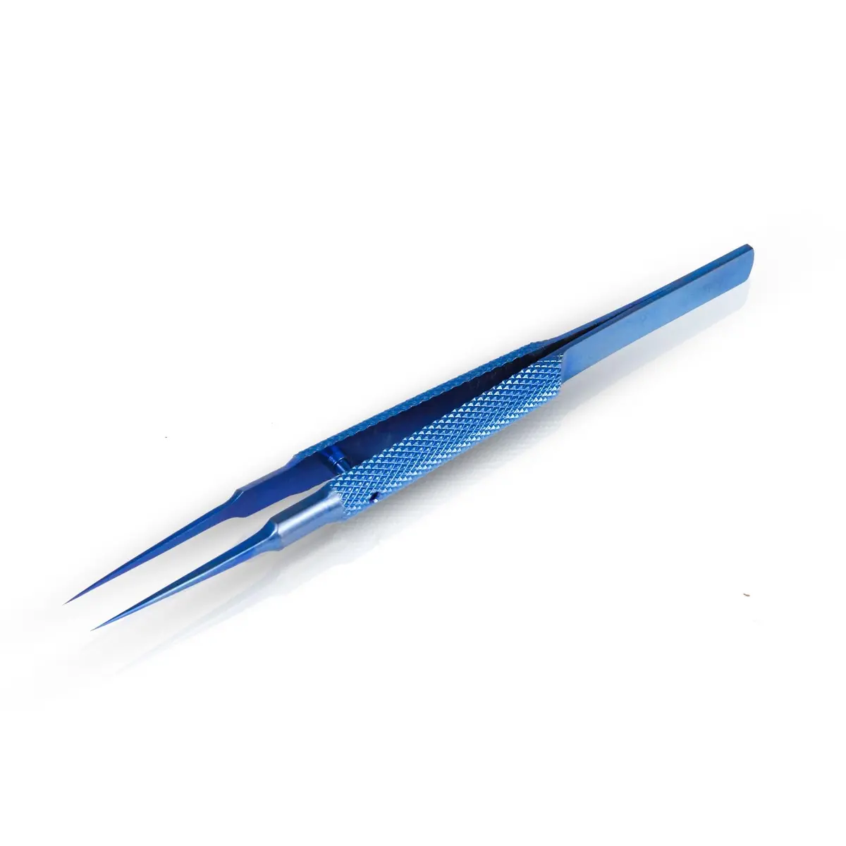 WEDOFIX Micro Precision Tweezers 10.8 cm (4.25'') Deep Blue | Fine Tip Anti-magnetic for Electronics & Jewelry - main product image