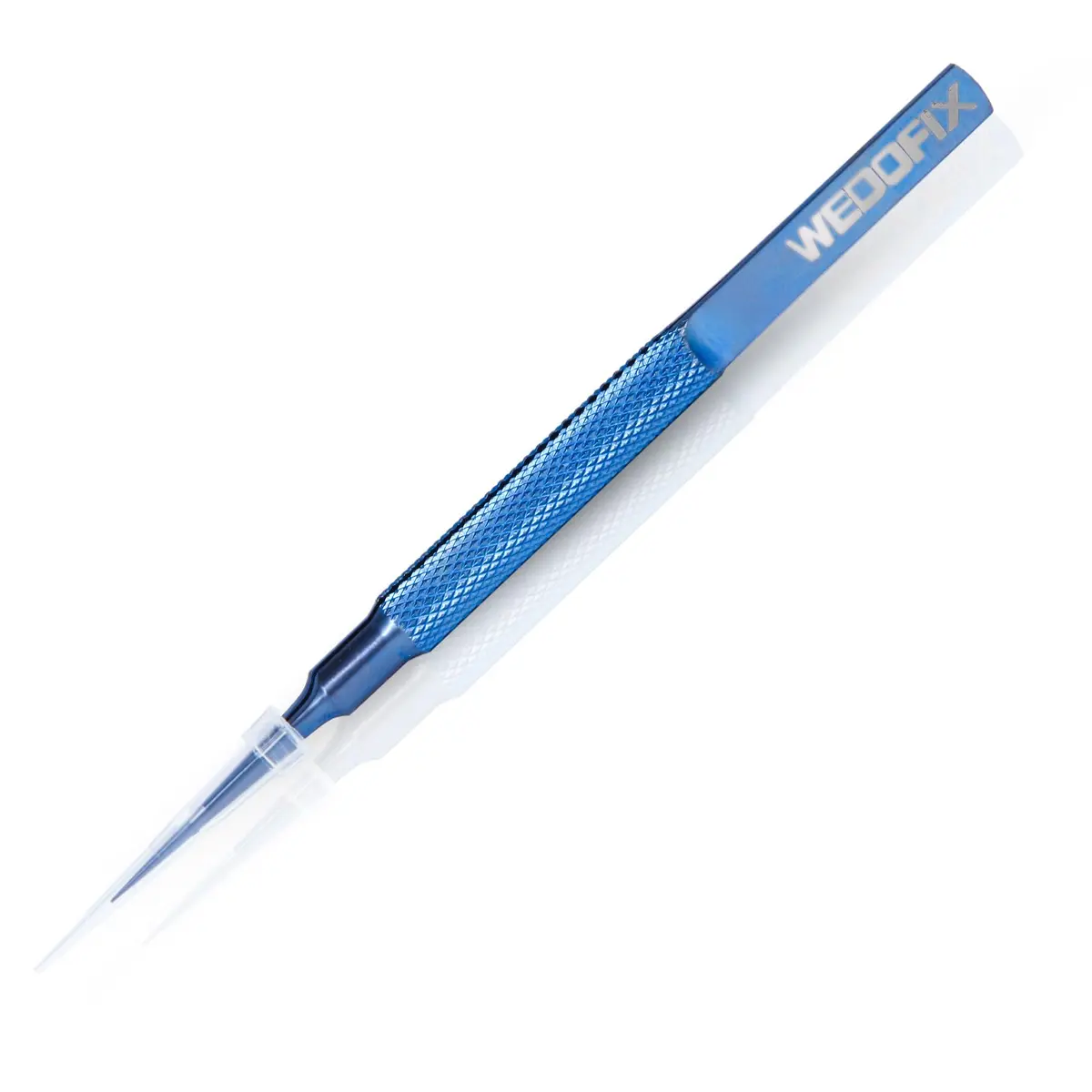 WEDOFIX Micro Precision Tweezers 10.8 cm (4.25'') Deep Blue | Fine Tip Anti-magnetic for Electronics & Jewelry - view 7